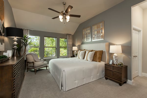 Soft Paint Hue in Master Bedroom